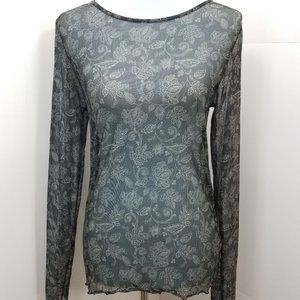 Women's Aeropostale Sheer Floral Top NWOT